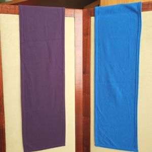 Lands' End Fleece Scarves Bundle of 2